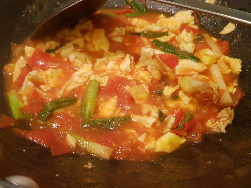 蕃茄炒蛋🍅🍳🥘的加工步骤