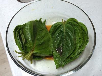 芝麻叶泡菜 깻잎김치的加工步骤