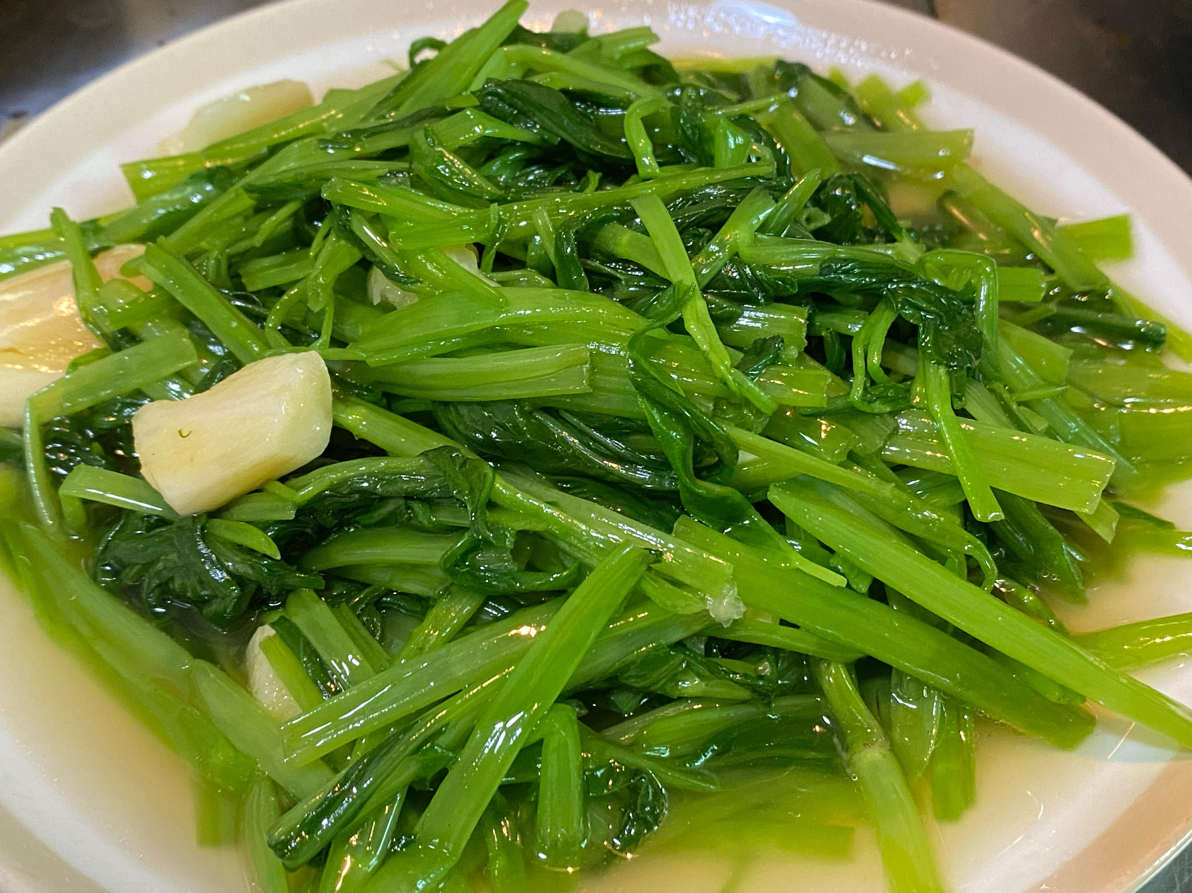 烫青菜（麻油香）的加工步骤