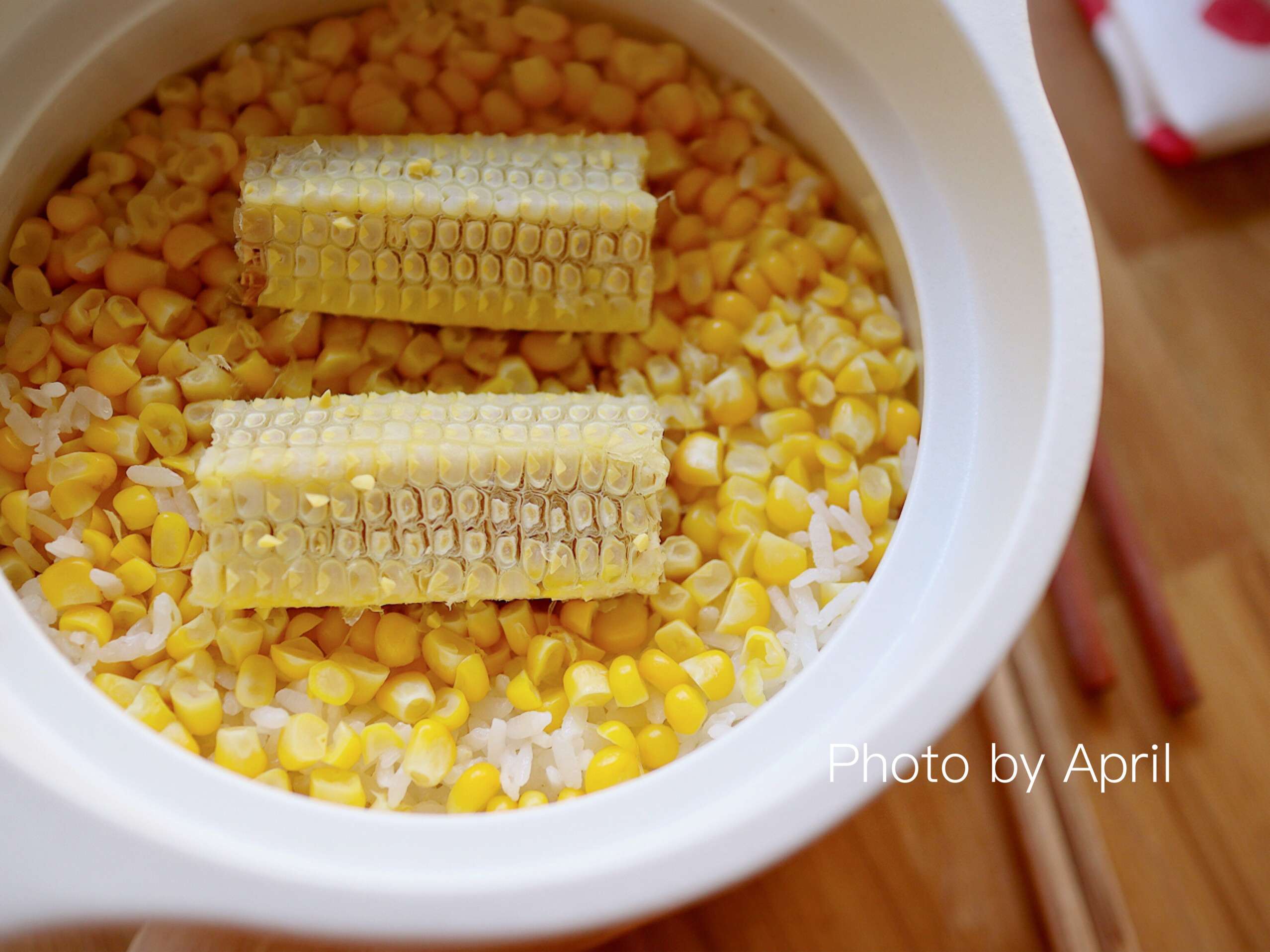 香甜玉米炊饭🌽的加工步骤