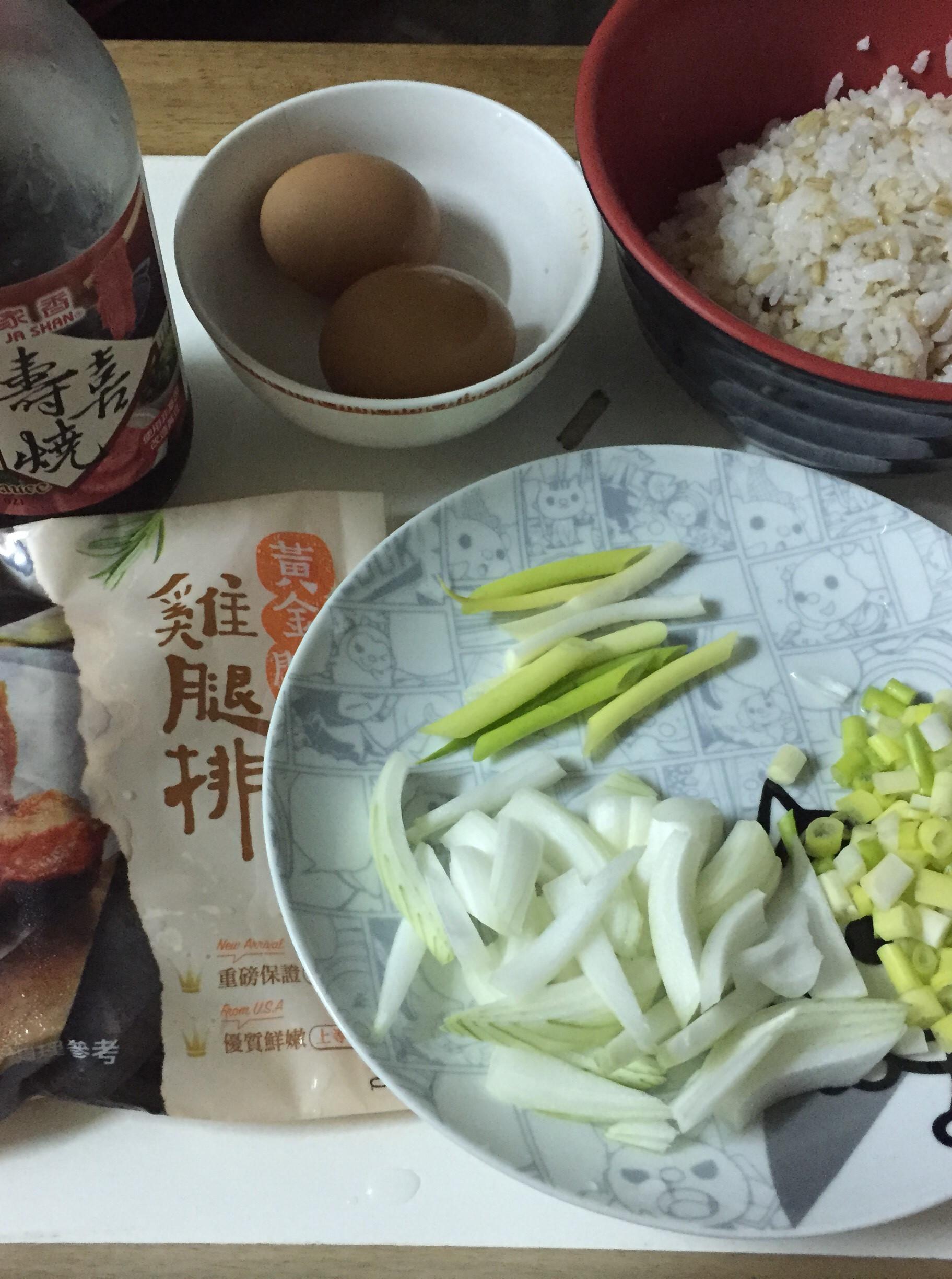 简易日式鸡排亲子丼饭的加工步骤