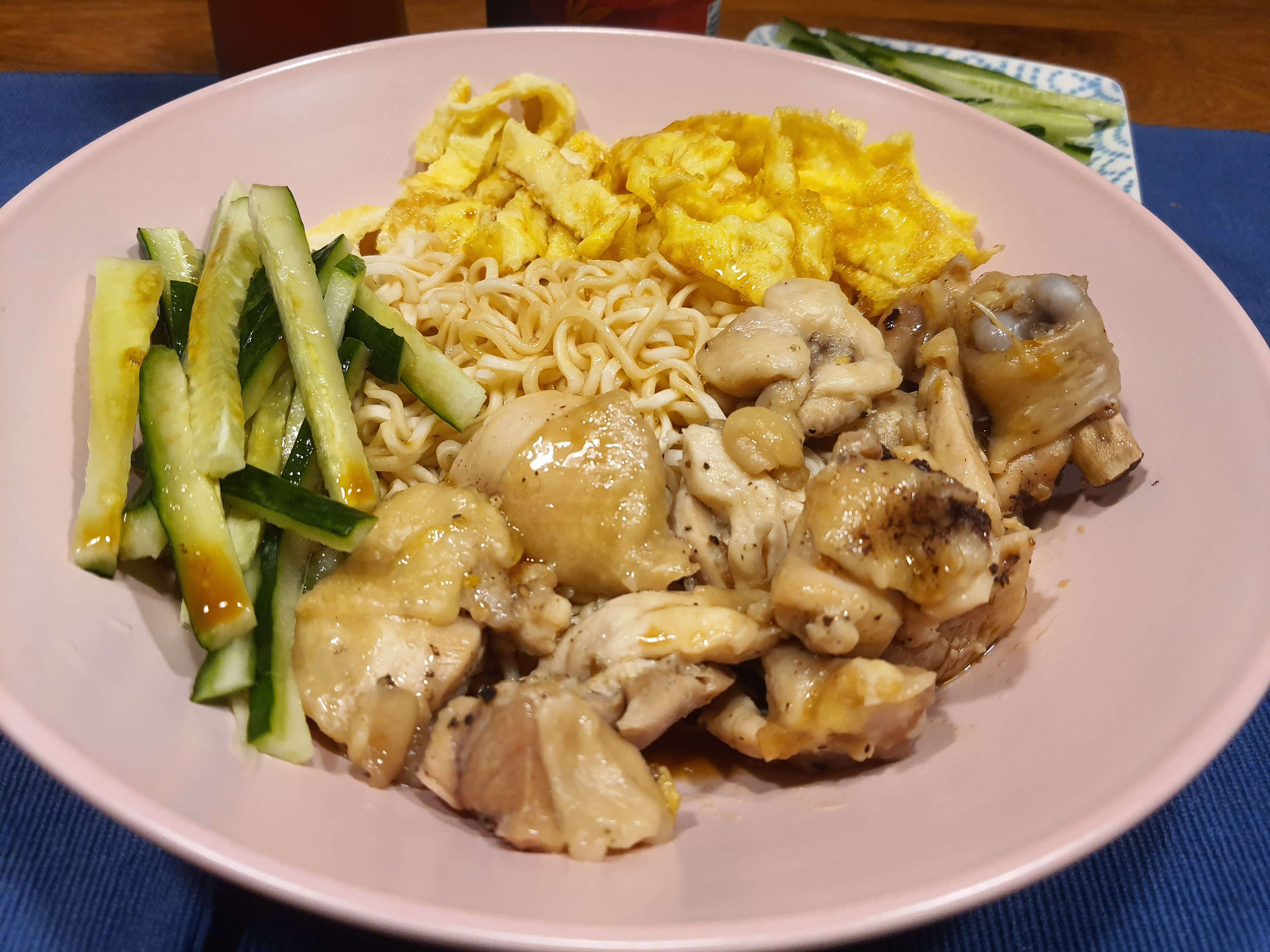 夏日和风鸡肉冷面的加工步骤