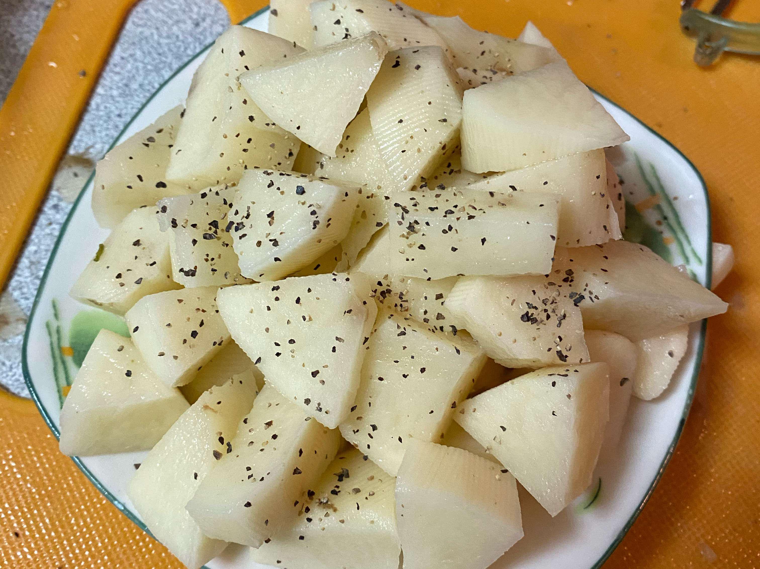 鸡肉苹果咖哩饭（没有红萝卜）的加工步骤