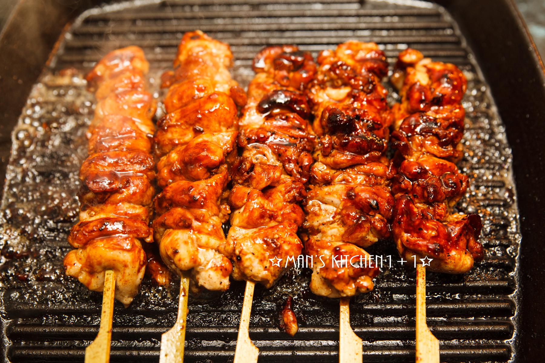 焼き鸟，酱烧鸡肉串的加工步骤