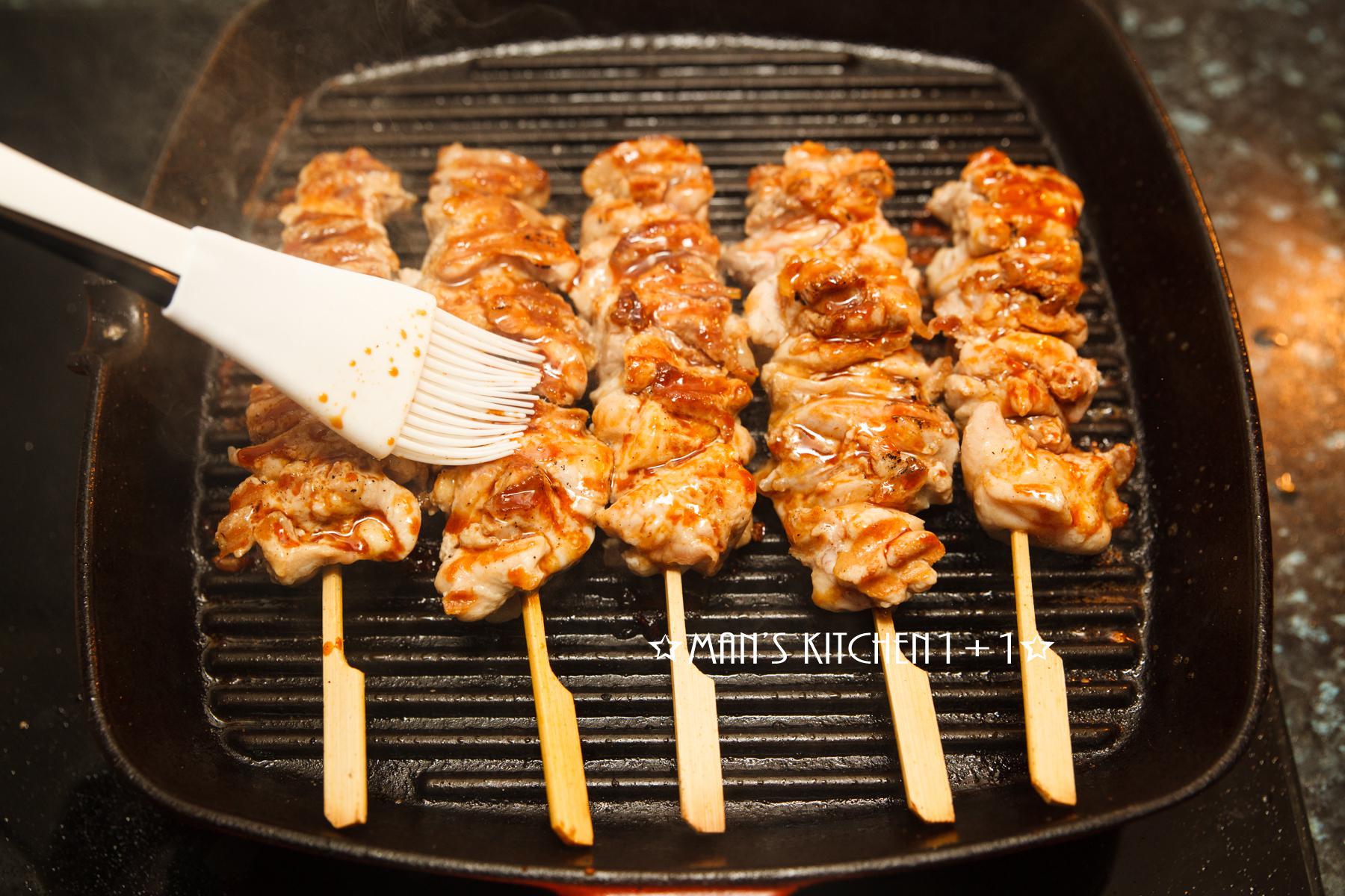 焼き鸟，酱烧鸡肉串的加工步骤