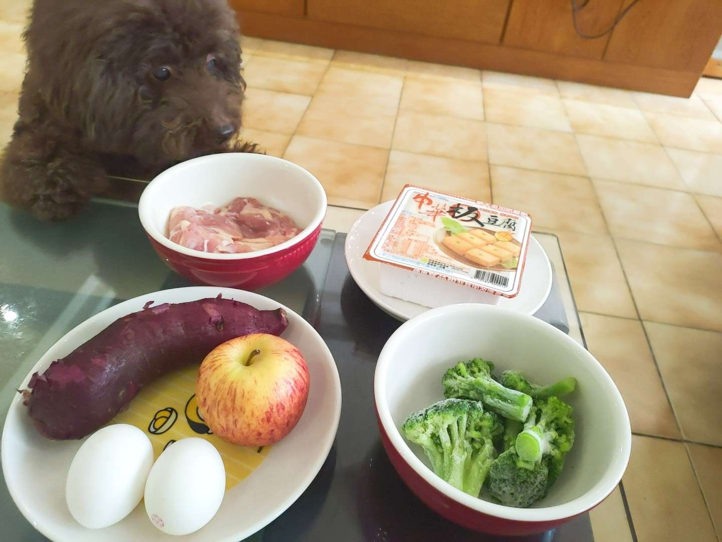 【健康吃饱饱】紫地瓜鸡肉豆腐煎饼早午餐的加工步骤