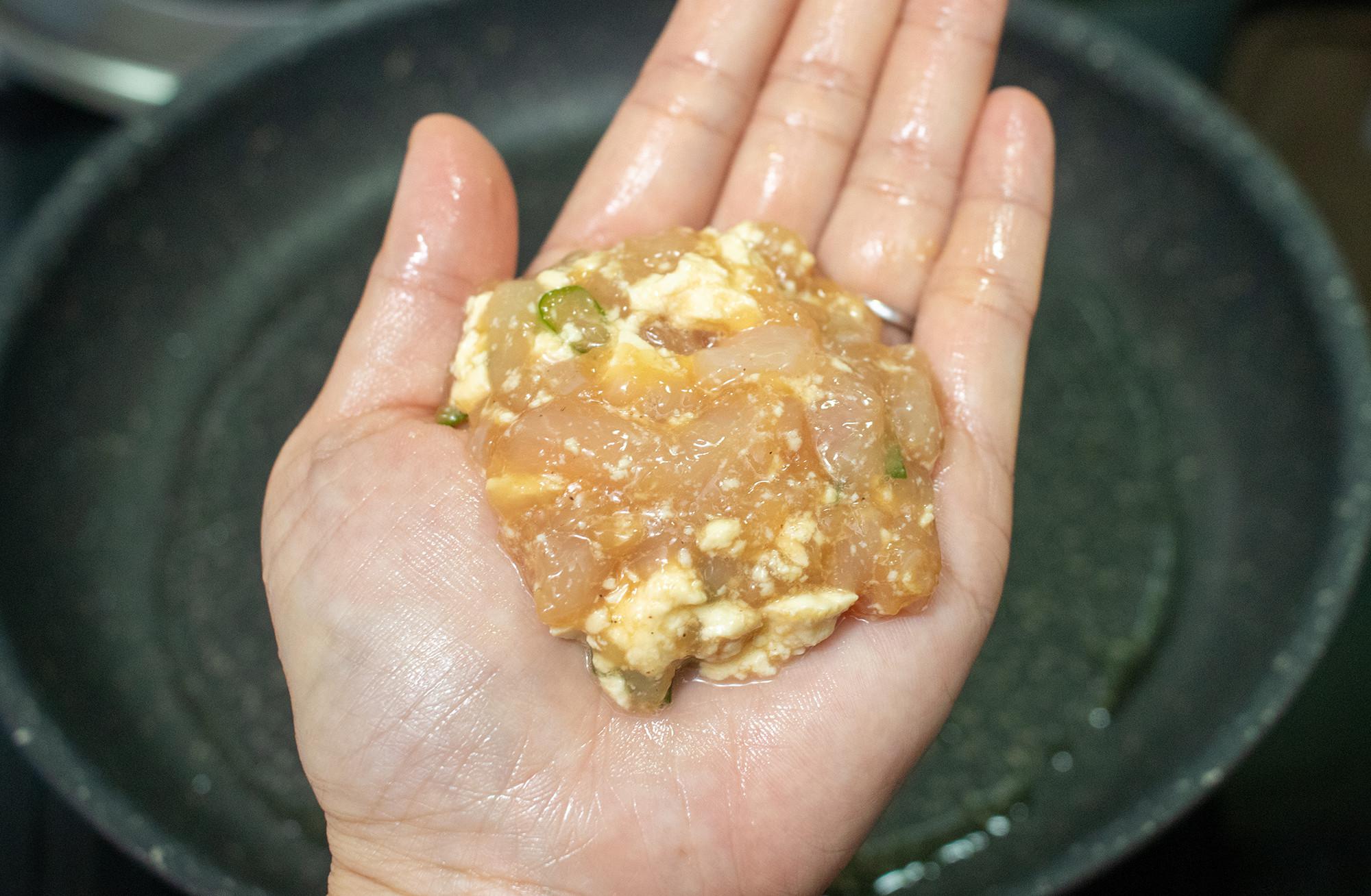 鸡肉豆腐饼的加工步骤