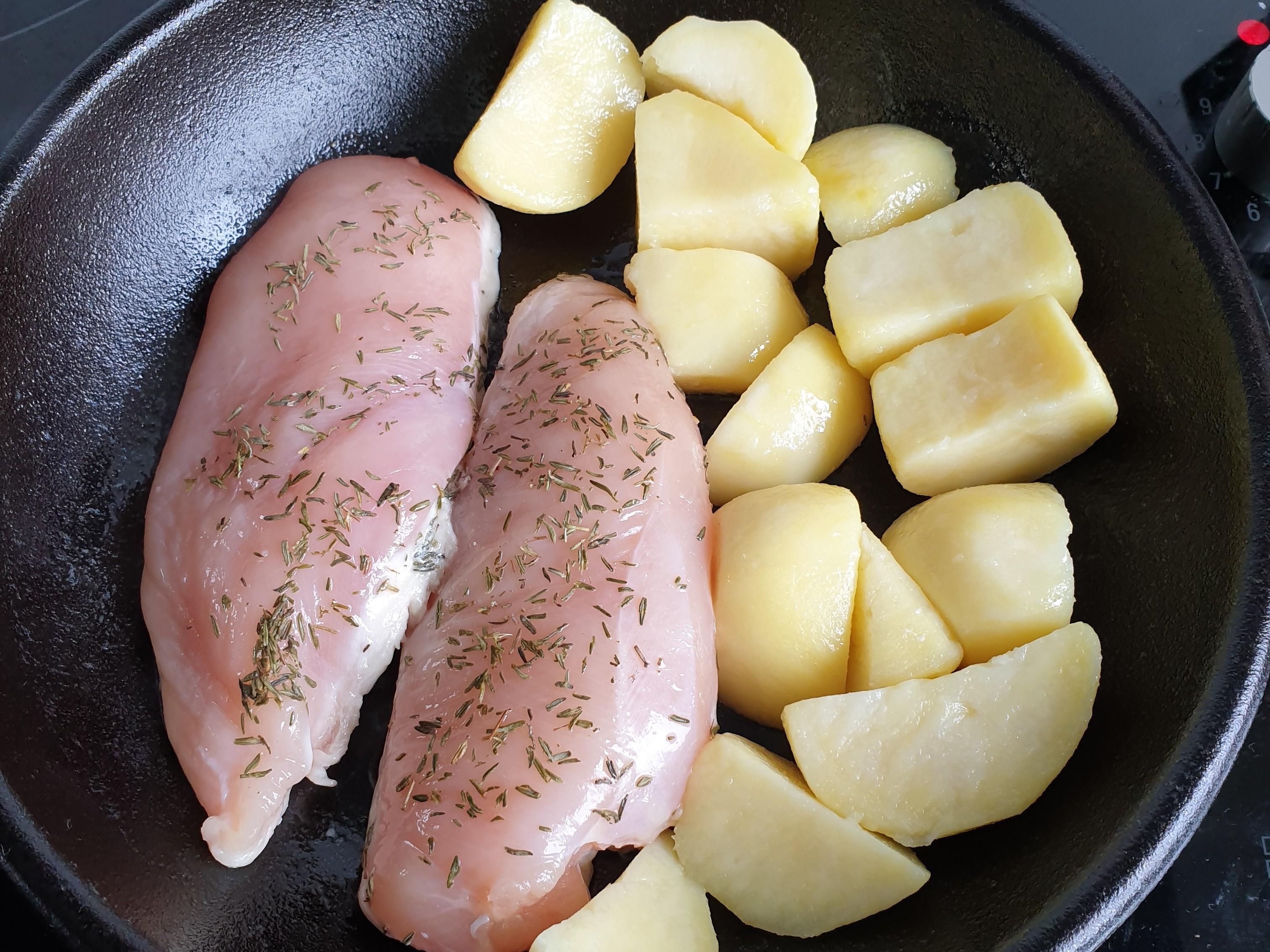 百里香鸡胸肉的加工步骤