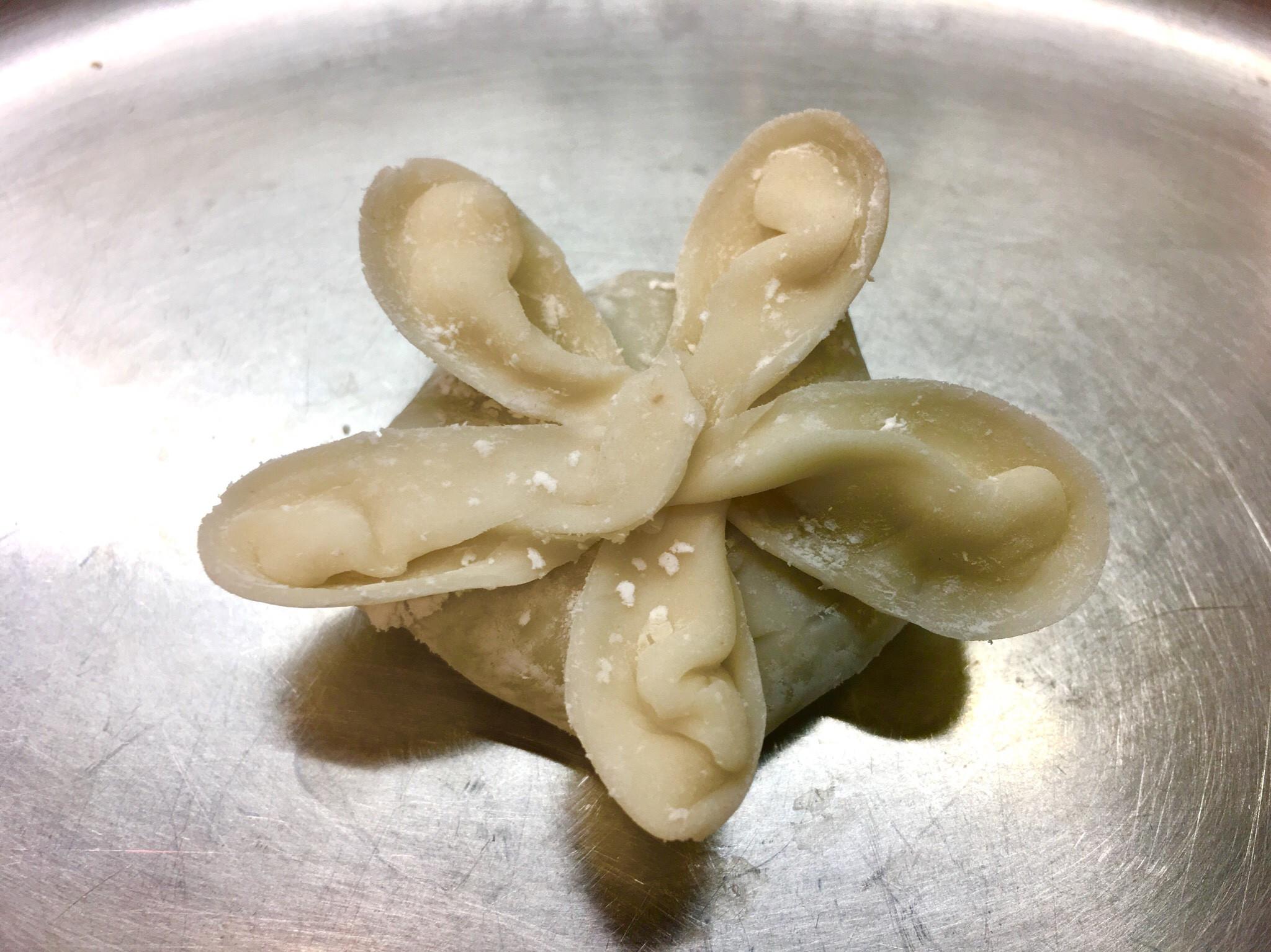 梅花瓠瓜（蒲瓜）蒸饺♣️♣️🥟🥟的加工步骤