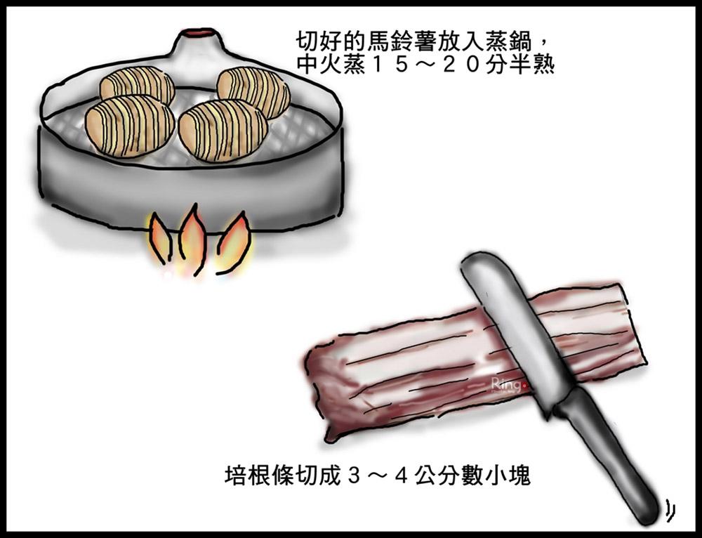 蜜汁风琴马铃薯的加工步骤