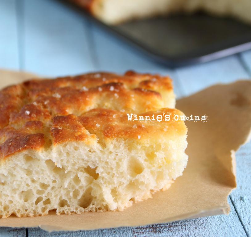 佛卡夏Focaccia (免揉马铃薯面团配方)的加工步骤