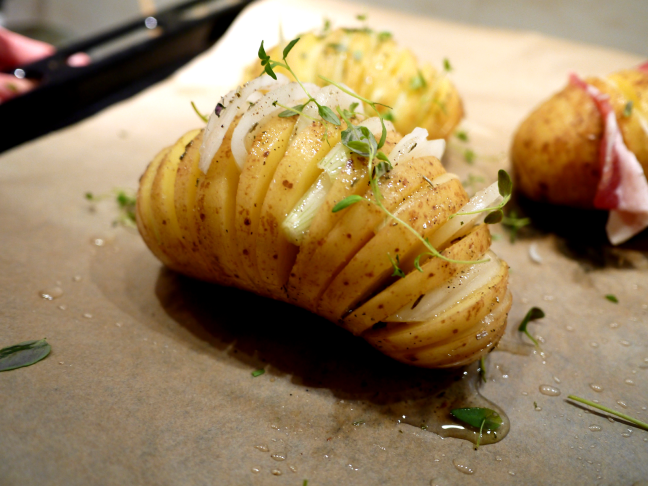 烤风琴马铃薯 Hasselback的加工步骤