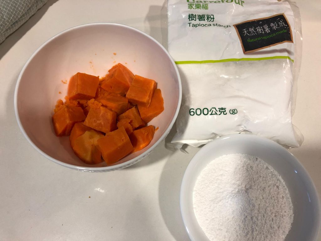 柔软版地瓜圆🥣鸦片地瓜圆🍠绿豆汤的加工步骤