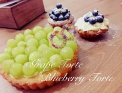 水果蛋糕 Grape &amp; Blueberry Torte