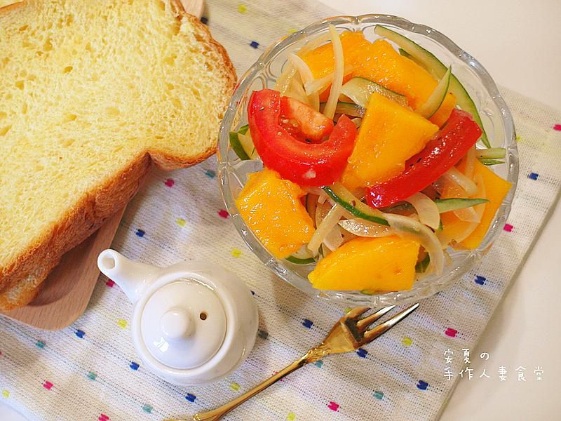 芒果舞沙拉【夏日轻食早餐】的加工步骤