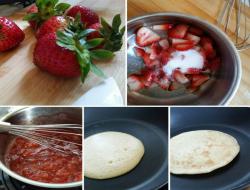 Strawberry pancake