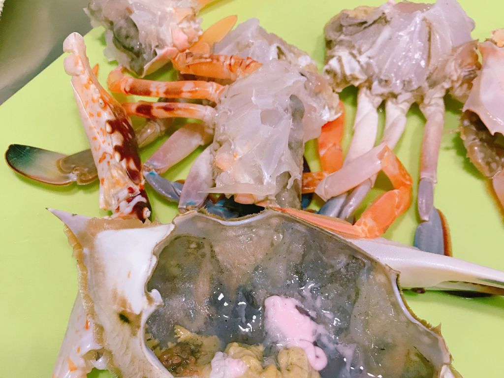 🦀花蟹蒸水蛋🦀的加工步骤