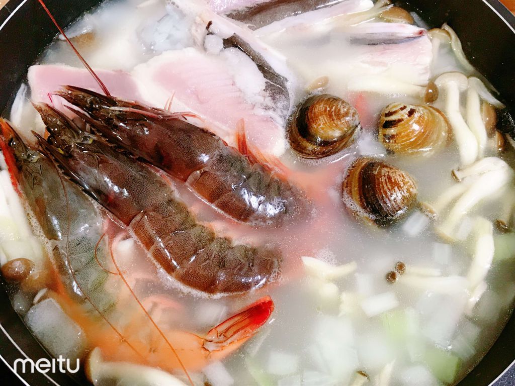 新手不败🦐台式海鲜粥🐟的加工步骤