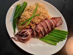 【差不多食谱】清烫鱿鱼面线 Squid Misua Noodles