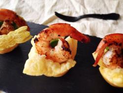 派对小点：罗勒柠檬鲜虾杯 Lemon and Basil Shrimp Cups