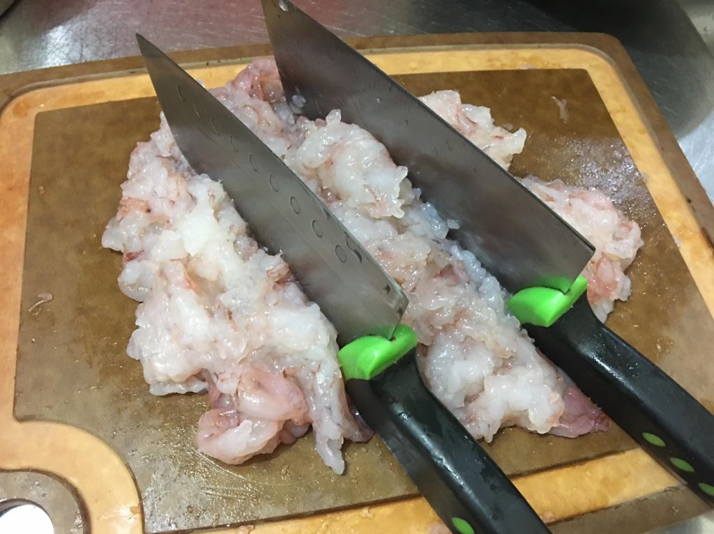 原味虾饼＋松子虾饼～的加工步骤