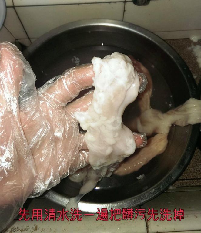 大肠蚵仔面线的加工步骤