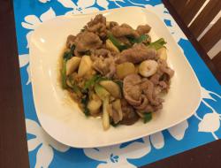 蒜香杏鲍菇烧肉片