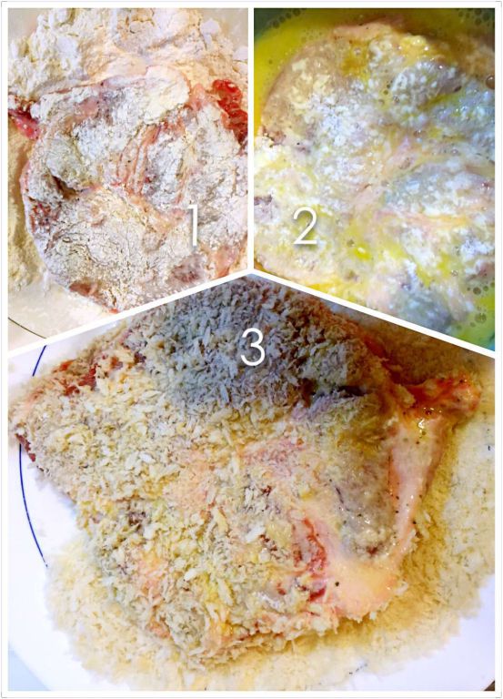 咖喱炸猪排饭的加工步骤