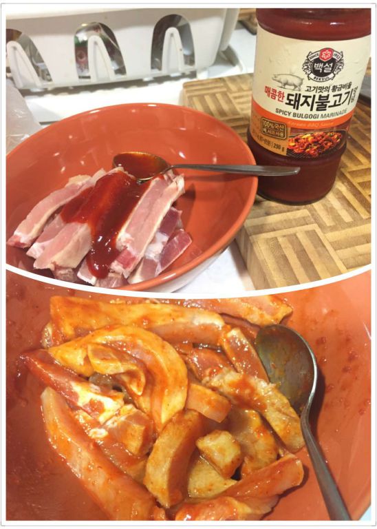 🇰🇷韩风~泡菜猪肉盖饭🍴🍱的加工步骤