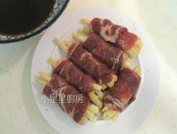 玉米笋肉片卷