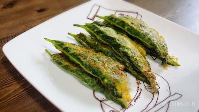 芝麻叶泡菜猪肉煎饼깻잎김치고기전的加工步骤