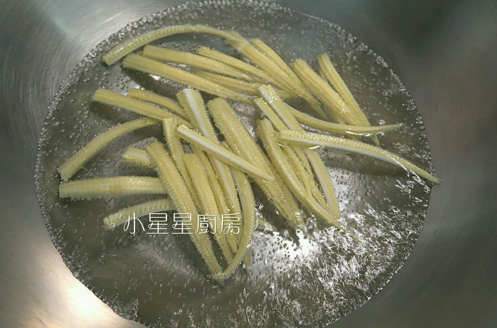 玉米笋肉片卷的加工步骤