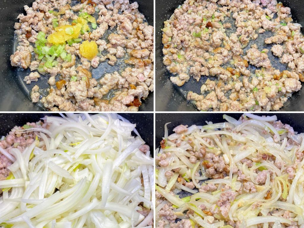 「韩式蛤蜊猪肉嫩豆腐锅」（非泡菜锅）的加工步骤