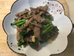 沙茶芥兰炒牛肉