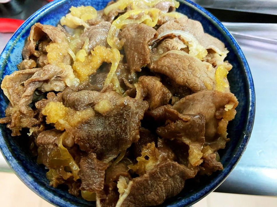 月见牛丼的加工步骤