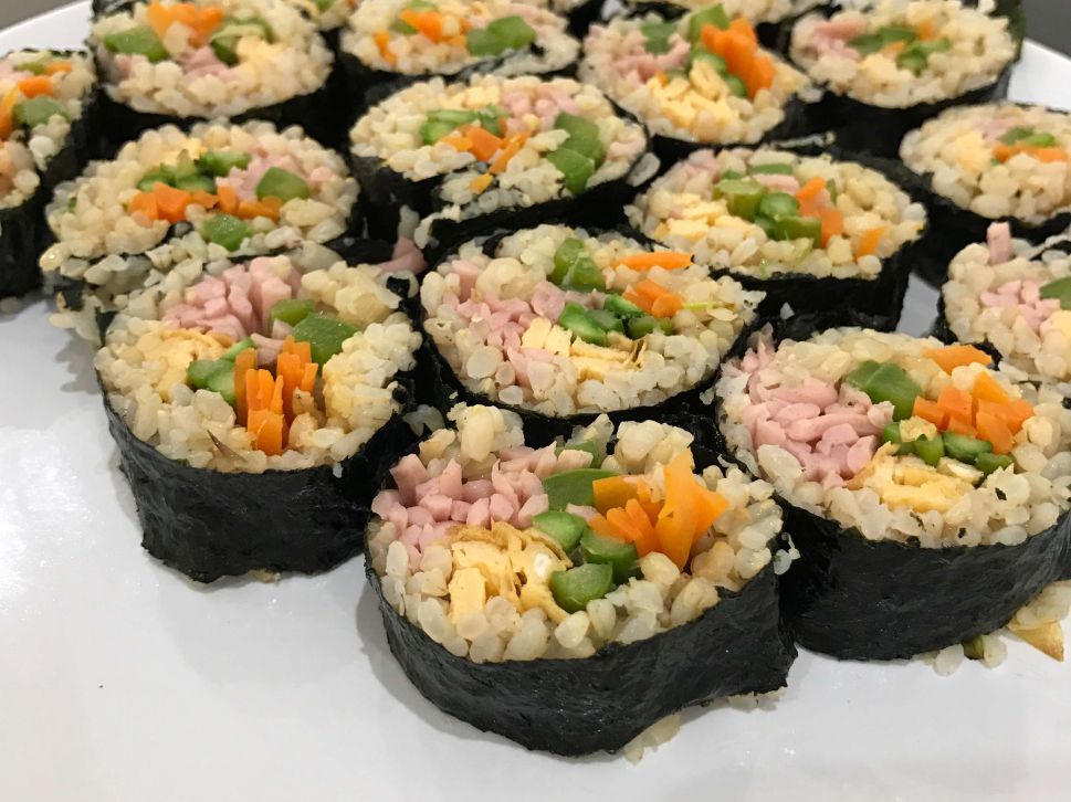 韩式紫菜包饭 김밥 Kimbap的加工步骤