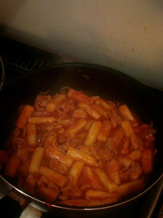 韩式辣鸡肉炒年糕-Tteokbokki-떡볶이 치킨的加工步骤