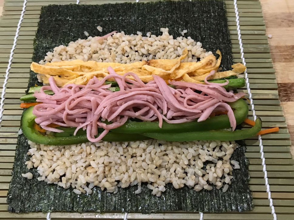 韩式紫菜包饭 김밥 Kimbap的加工步骤