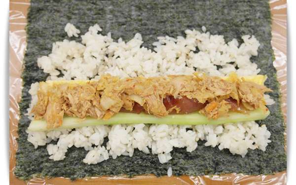 韩式饭卷김밥，大口大口吃♡的加工步骤