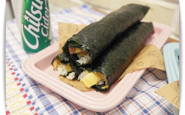 韩式饭卷김밥，大口大口吃♡的加工步骤