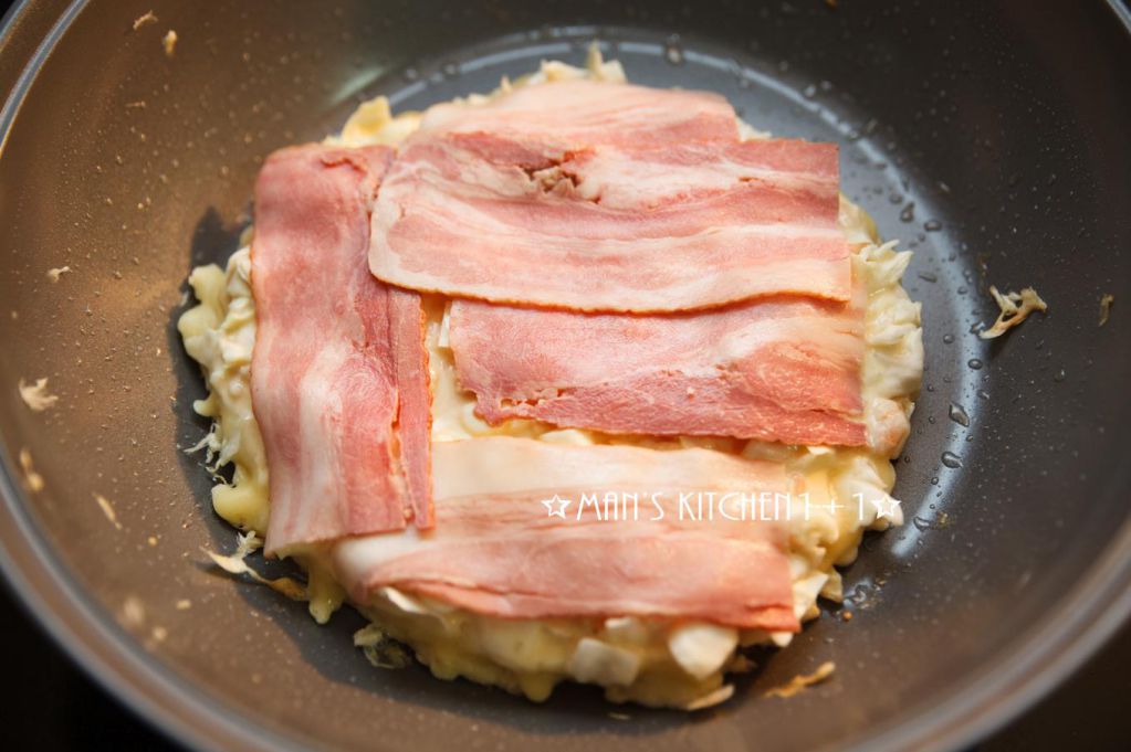 大阪烧，お好み焼き的加工步骤