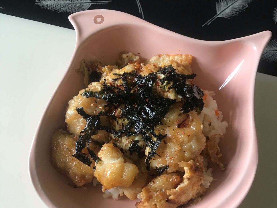 简易版亲子丼的加工步骤