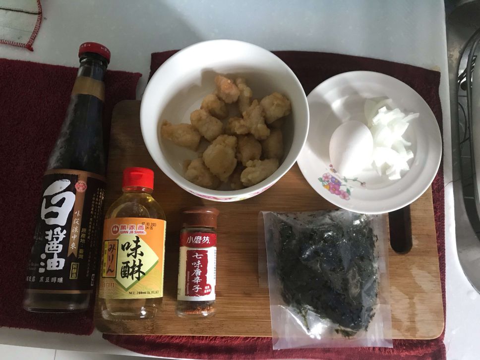 简易版亲子丼的加工步骤