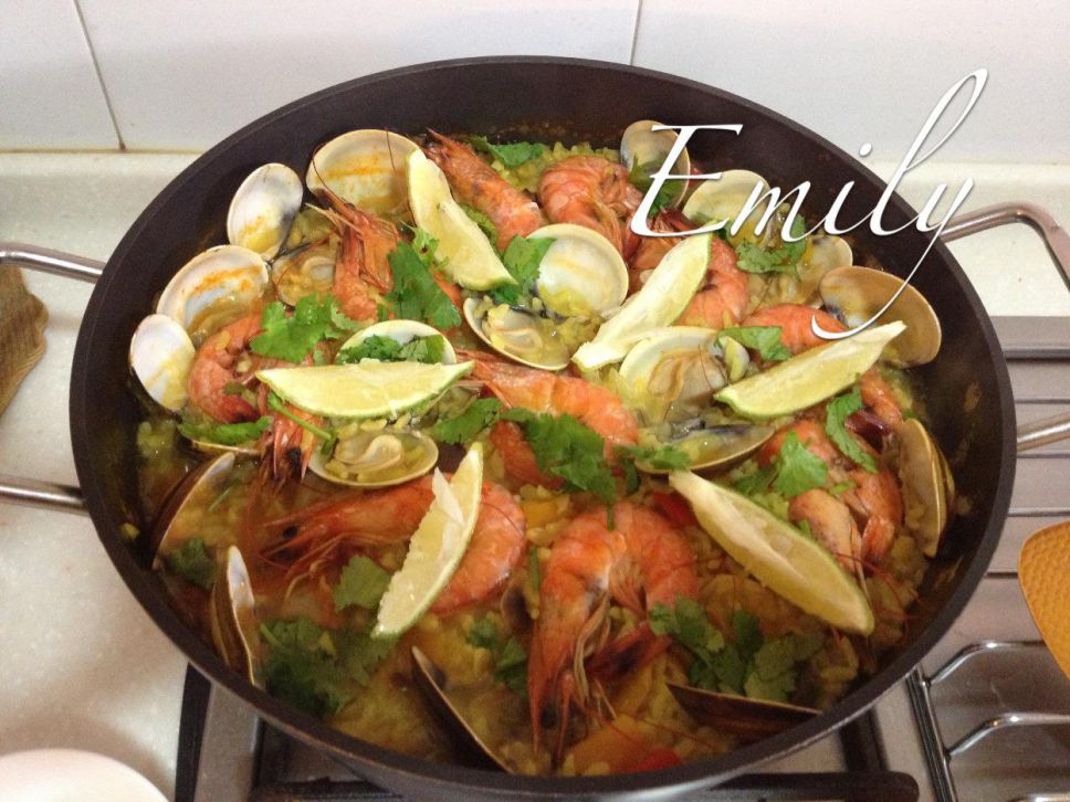 西班牙海鲜饭(Seafood Paella)的加工步骤