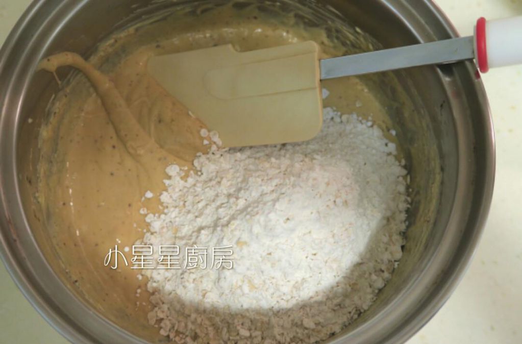 美式燕麦果干巧克力豆软饼(双重口味)的加工步骤