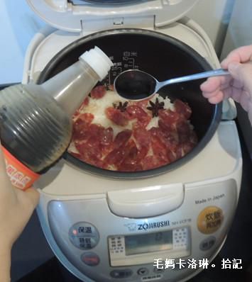 腊肠煲饭的加工步骤