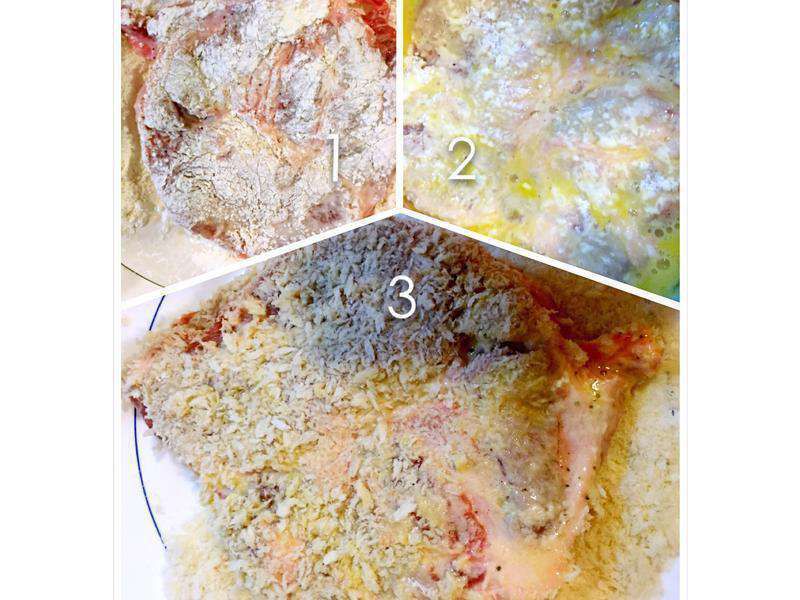 咖喱炸猪排饭的加工步骤