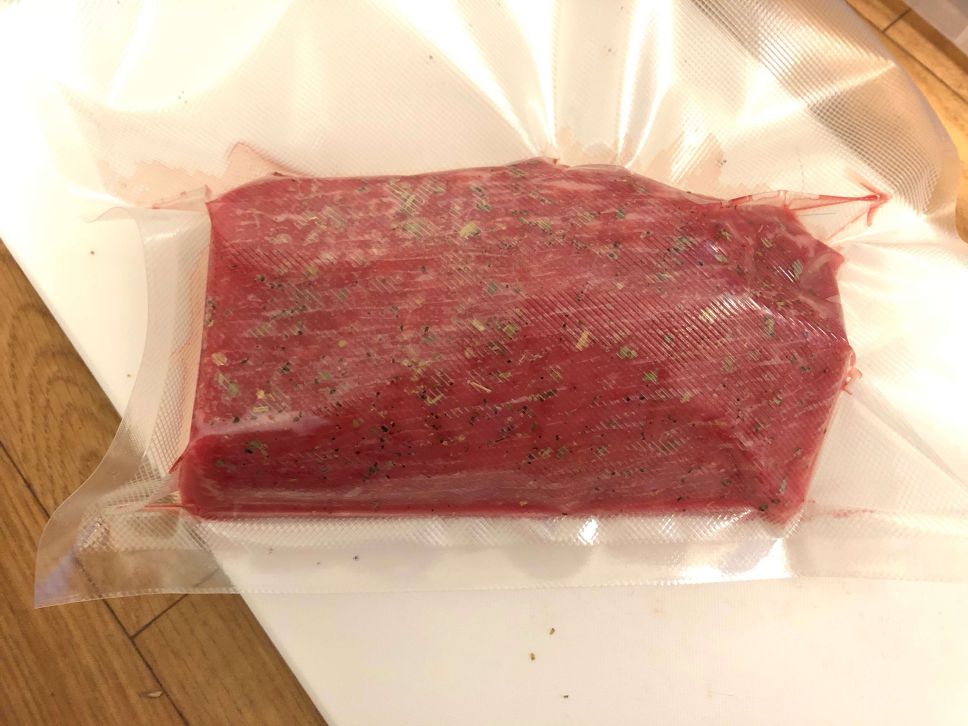 电子锅版舒肥牛肉/舒肥牛排 ロストビーフ的加工步骤