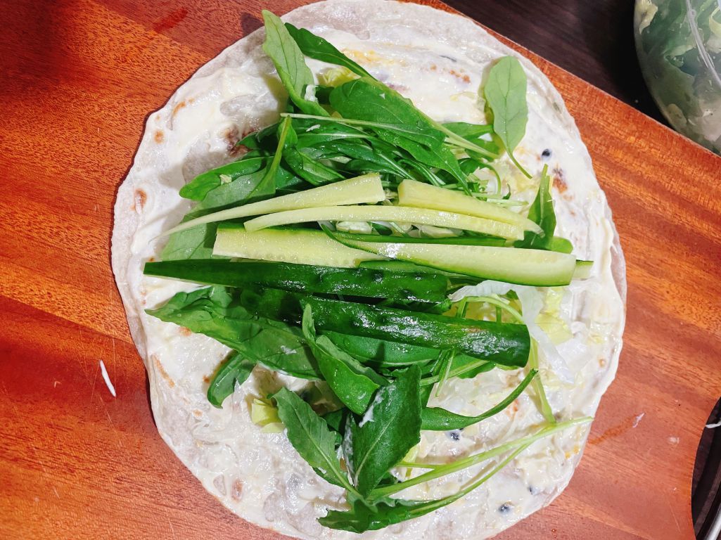 刘太太野餐篇❤️百香鲑鱼卷饼❤️的加工步骤