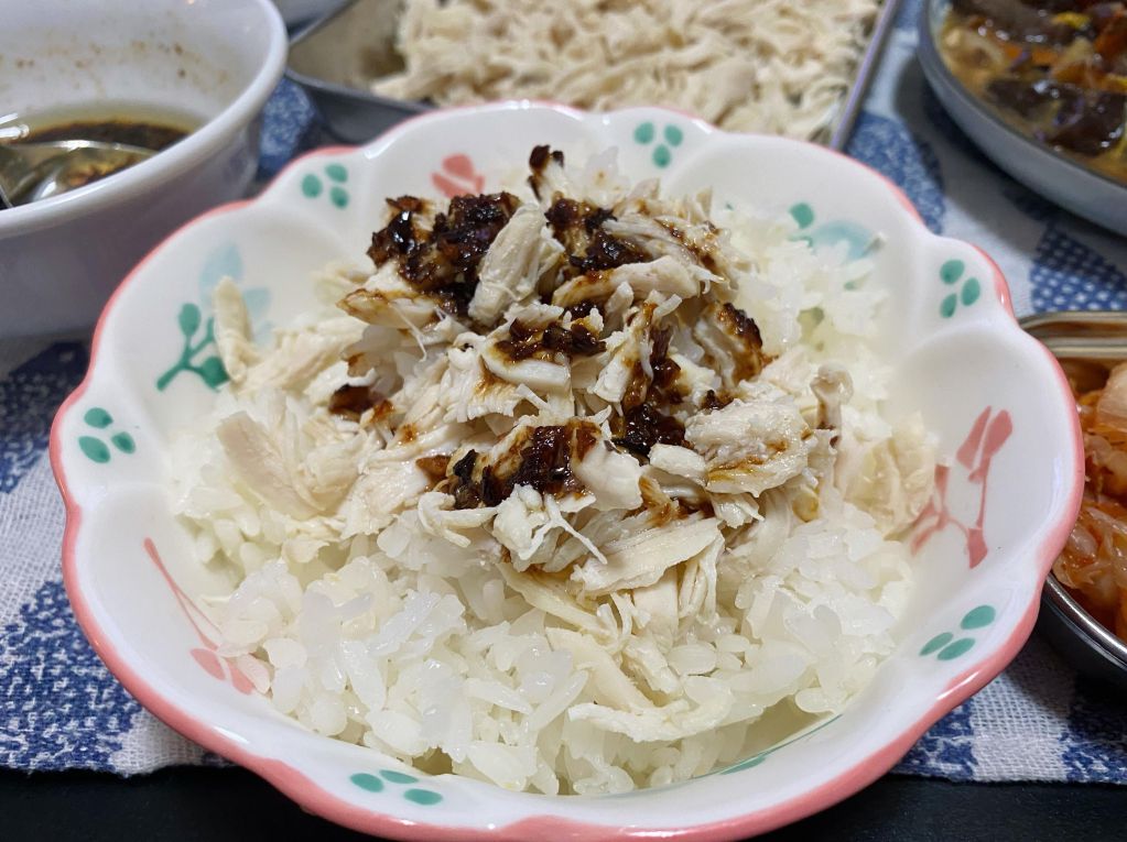 油葱酥鸡肉饭的加工步骤